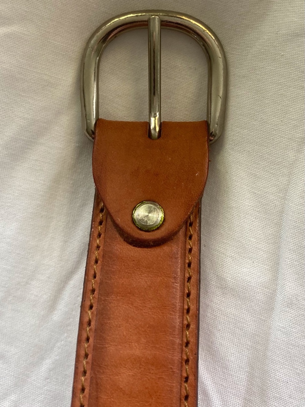 Men's Genuine Leather Belt in Brown - Picture 3 of 9
